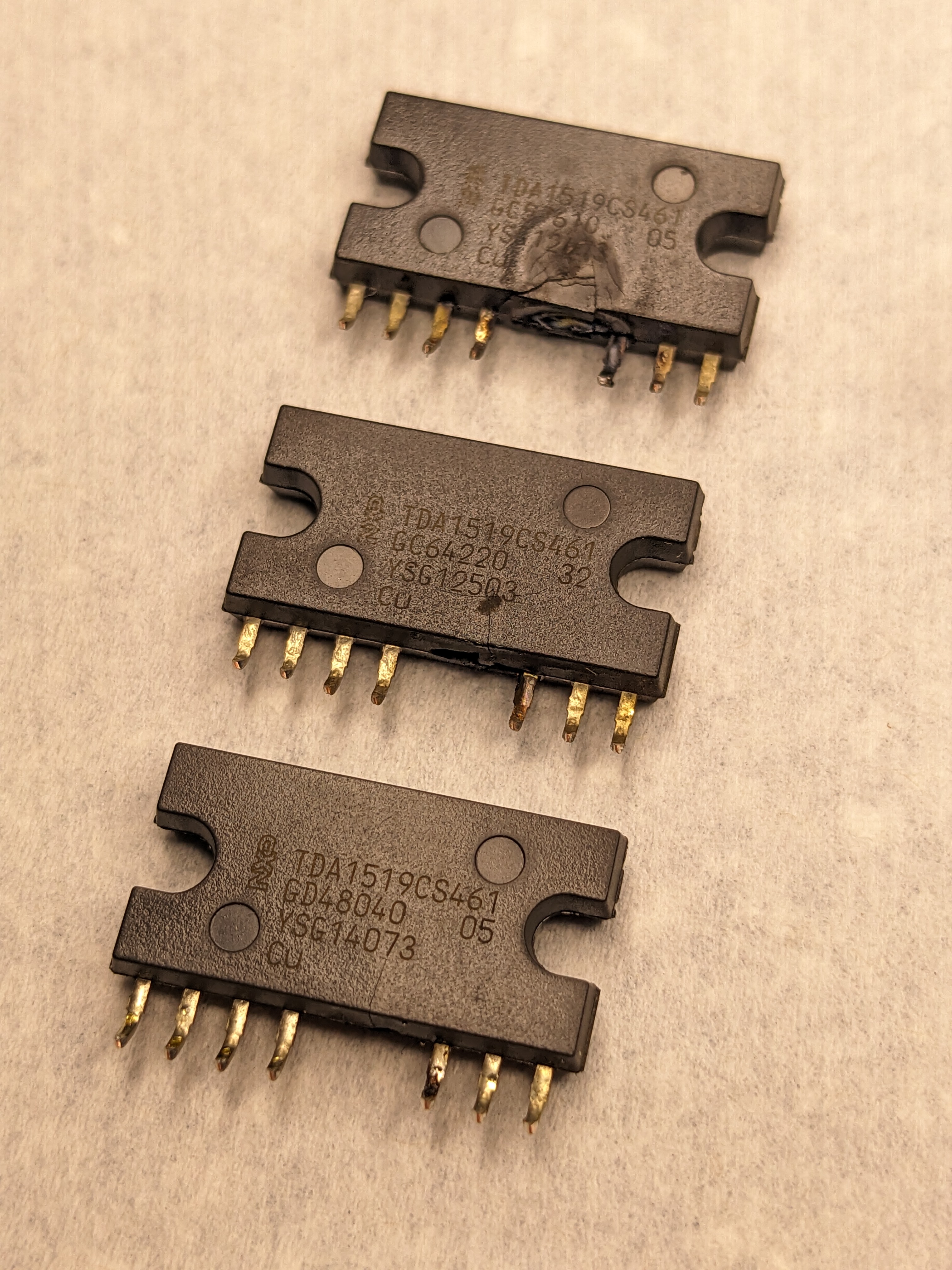 Damaged audio amp ICs