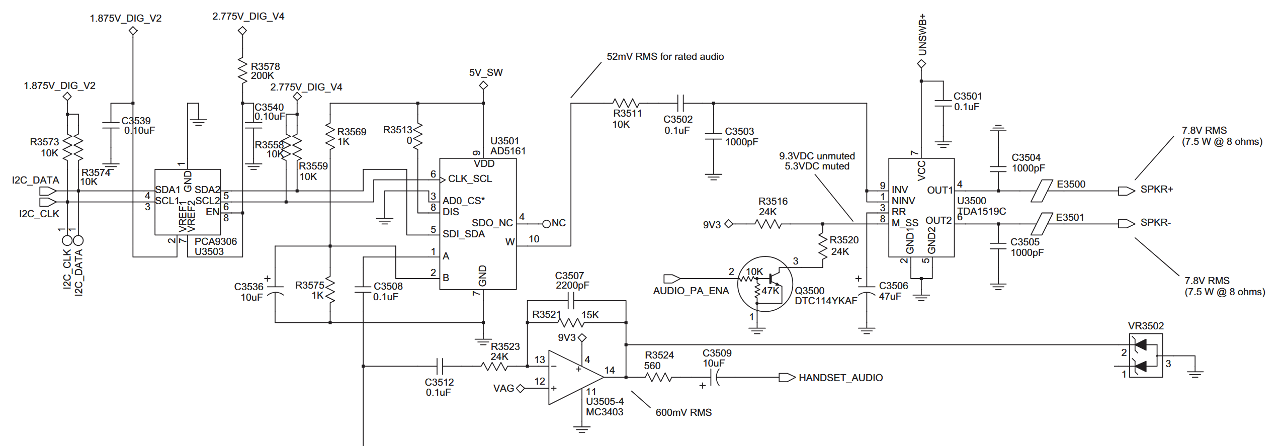 XPR 4000 series schematic snippet