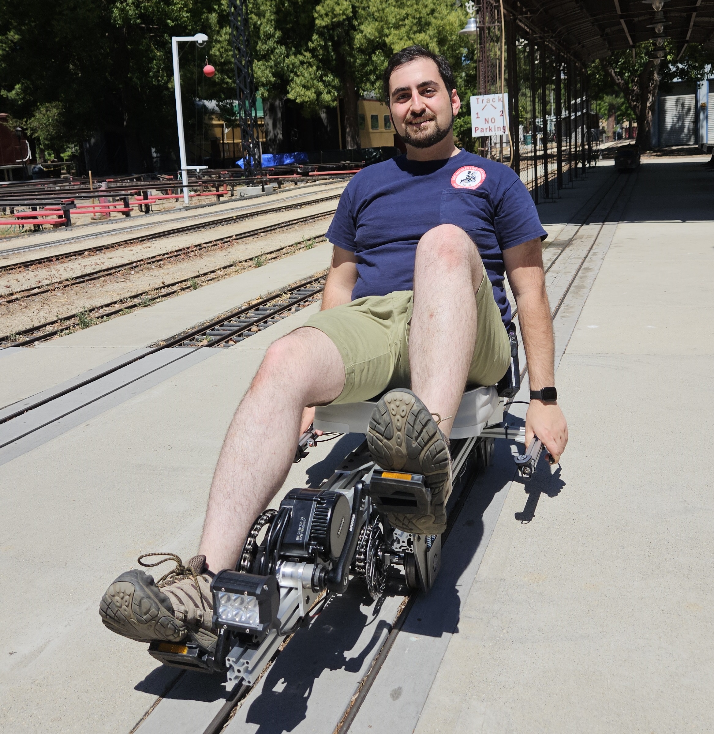 Me on the locomotive!