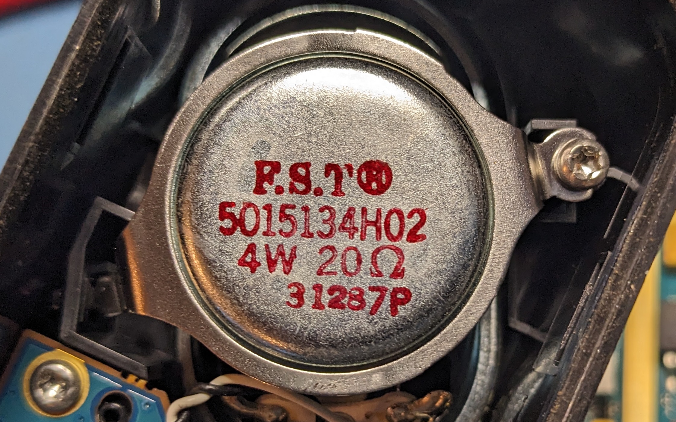 XPR internal speaker part number