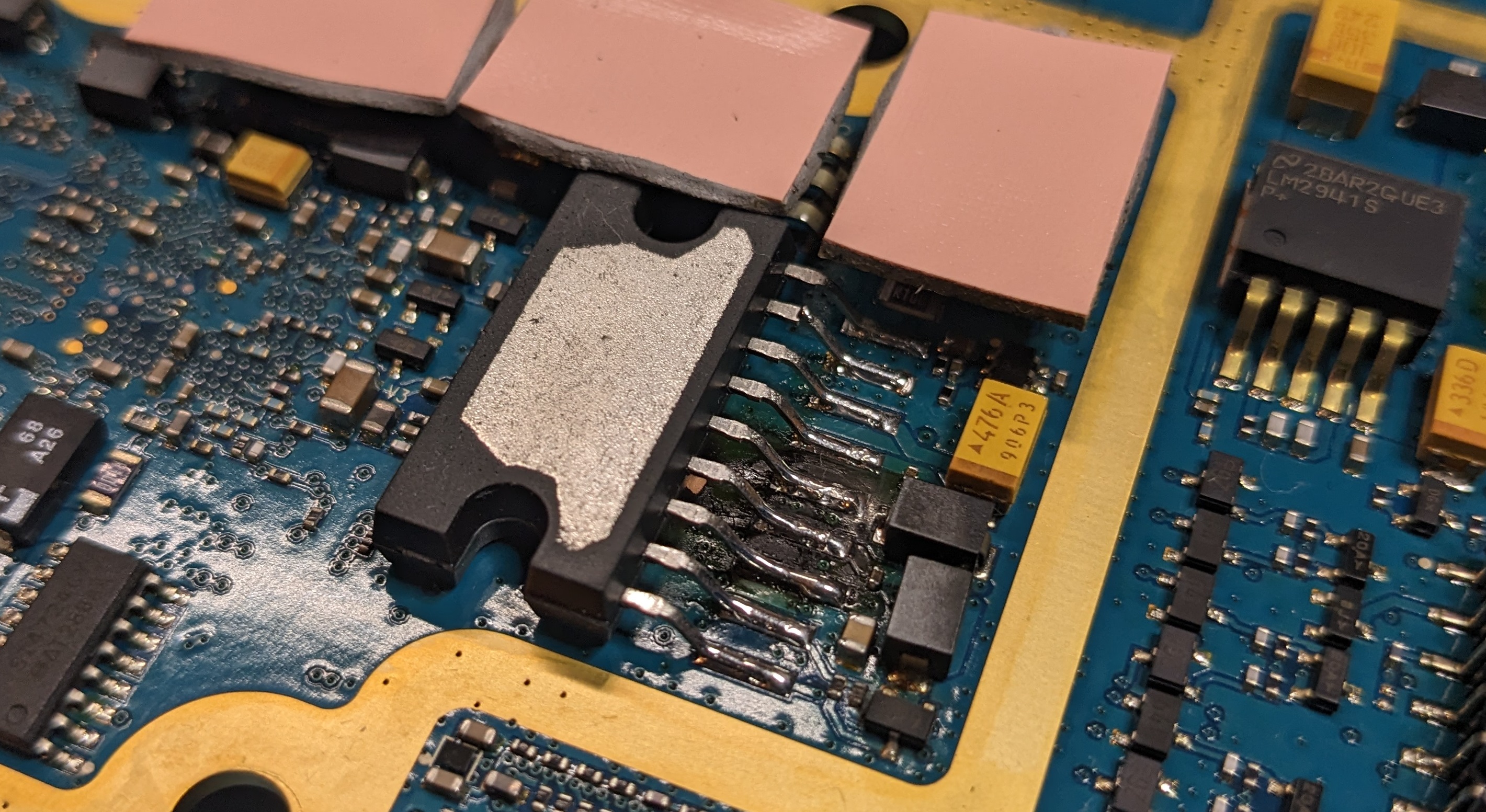 Installed component.